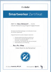 Dennis Oberhommert, Smartwerker Zertifikat Dennis Oberhommert, Smartwerker Zertifikat