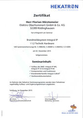 Florian Hörstmeier, Brandmeldesystem Integral IP Florian Hörstmeier, Brandmeldesystem Integral IP